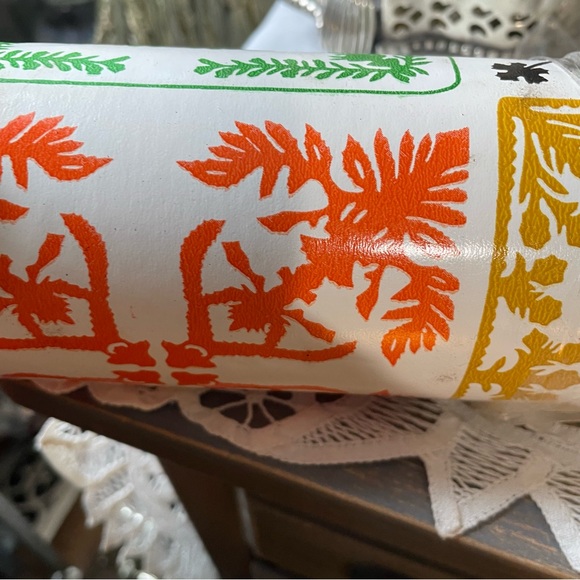 Vintage Fashon 1970s bold color eclectic print wallpaper general tire & rubber - Picture 9 of 12